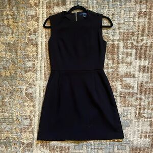 French connection black mini dress high neck